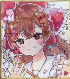 東方プロジェクト 博麗霊夢 直筆色紙 博麗霊夢】東方Project ミニ色紙コレクション(2023年12月版