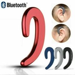 Bluetoothイヤホン 片耳イヤホン ワイヤレスイヤフォン レッド!