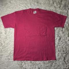 90s USA製 OLD GAP ポケットTシャツ ポケT 良フェード ピンク