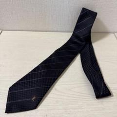 【新品同様】ルイヴィトン　ネクタイ　クラヴァット・エク マイクロ　ダミエ　黒
