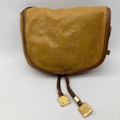 ✨良品✨ロエベ ショルダーバッグ アナグラム ナッパレザー ブラウン 茶