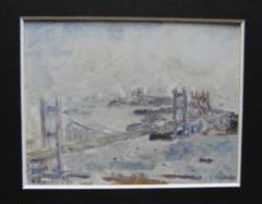 今關 鷲人、「瀬戸大橋」、希少画集・額装画、日本製・新品額縁にて額装致します 今關 鷲人、「瀬戸大橋」、希少画集・額装画、日本製・新品額縁
