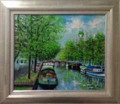 絵画 油絵 作者不詳 肉筆油絵 ヨーロッパの風景 絵画 油絵 竹内敏彦 肉筆油絵 風景画 ヨーロッパ F10 送料無調