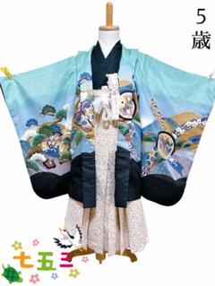 希少カラー♡七五三 5歳 男の子 フルセット 一式 ミントグリーン 刺繍 鷹 希少カラー♡七五三 5歳 男の子 フルセット 一式 ミントグリーン