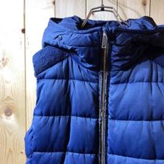 ss3304 ZARA ザラ ダウンベスト 中綿 紺 S