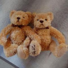 レア！　Dousin テディベア 2体　ぬいぐるみ　ペア テディベア】ダイソー DAISO ぬいぐるみ 人形 くま 2体セット