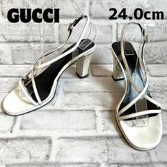GUCCI モノグラム スタッズ ミュール 35サイズ