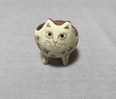 矢合直彦　作　ねこの湯呑み　陶器　コップ　カップ　ねこ　猫　動物 矢合直彦 作 ねこの湯呑み 陶器 コップ カップ ねこ 猫 動物
