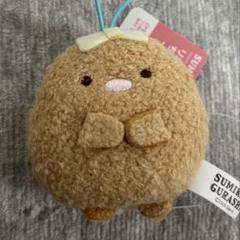 すみっコぐらし　リボンはぺたんこちびマスコット　とんかつ　プライズ品