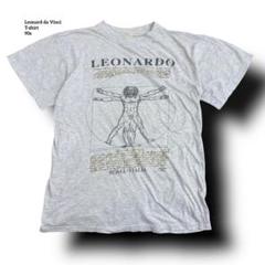 超激レアレオナルドダビンチアートTシャツ90s杏グレウィトルウィウス的人体図