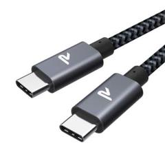 RAMPOW USB Type C ケーブル 60W/3A充電高速データ転送1m