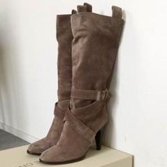 ★新品未使用★上質★L’autre Chose ロートレショーズ　ニーハイブーツ サイハイブーツ 黒 編み上げ レースアップ 厚底 美脚 ニーハイ