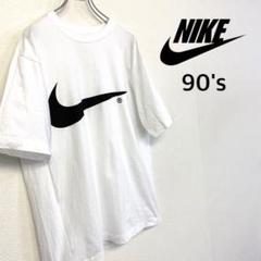 【美品 90's NIKE デカロゴ Tシャツ】