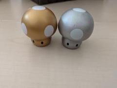 きのこ　キノコ　金　銀　ソフビ　マスコット