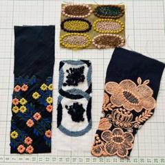 mina perhonen.刺繍ハギレ.ハンドメイド.はぎれ♢♢♢