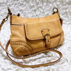 希少 COACH コーチ ショルダー バッグ ブラウン レザー 本革　ソーホー コーチ ソーホー レザー（レディースバッグ） | ファッション の