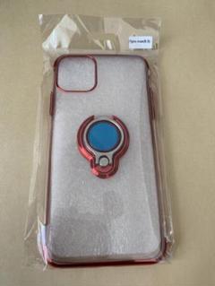 iPhone12promaxケース クリア リング付き　ピンク