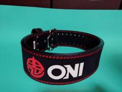 ONI 鬼 パワーベルト フックバックルベルトMサイズ 一部予約販売】ONI 鬼 フックバックルベルト パワーベルト 13mm