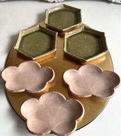 ポッポ　たち吉　青嵐　暁彩　角銘々皿　5枚 ポッポ様専用 たち吉 青嵐 暁彩 角銘々皿 5枚 （たち吉・青嵐
