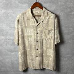 Island Republic 90s ヴィンテージ シルク アロハシャツ XL