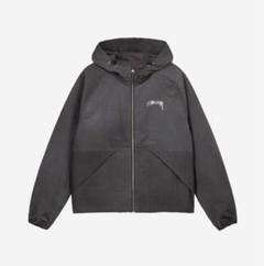 Stussy ナイロンジャケット グレー フード付き シェルジャケット Stüssy グレー ナイロンジャケット フード付きシェルジャケット