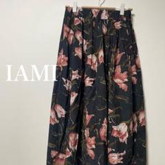 I AM I アイアムアイ　花柄　総柄　フレア　スカート