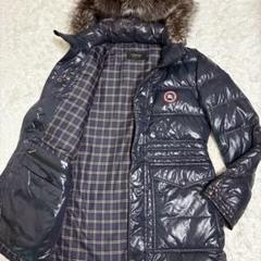 【美品】バーバリーブルーレーベル ダウンコート 毛皮 ファーコート ノバチェック BURBERRY BLUE LABEL 美品☆BURBERRY バーバリーブルーレーベル