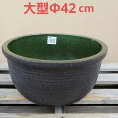 藤井達吉 陶器 丸型鉢 メダカ鉢水鉢睡蓮鉢大型洗面ボウル木箱付き
