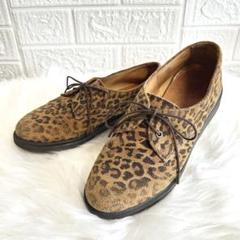 Dr.Martens レオパード ヒョウ柄 靴 シューズ スエード キャメル