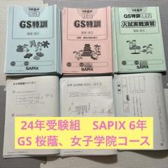 24年受験組　サピックス　SAPIX 6年　女子学院コース　フルセット 2025年最新】sapix 6年 フルの人気アイテム - メルカリ