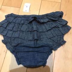 baby Gapフリルパンツ 見せパンツ90 ダンガリー 未着用タグ付き