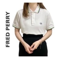 「FRED PERRY」 半袖ポロシャツ 8 ホワイト レディース FRED PERRY 「FRED PERRY」 半袖ポロシャツ 8 ホワイト