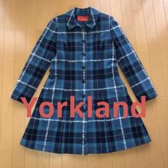 黒と青のタータンチェック柄ケープコート　YORKLAND 2025年最新】yorkland コートの人気アイテム - メルカリ