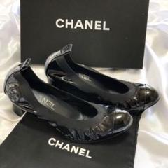 ⭐️未使用級⭐️　CHANEL　シャネル　ココマーク　ヒールパンプス　ブラック CHANEL シャネル 本革 ブラック パンプス ココマーク型押し ココ