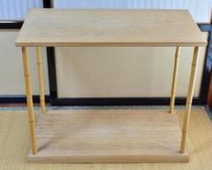 善道作、竹台子桐地【極上品】組立式　お茶道具/共箱 桐地竹台子、組立式 飾り棚 お茶道具／紙箱 - メルカリ