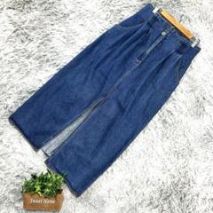 良品❗️【IVY•wear】デニムロングスカート(7/8)青色