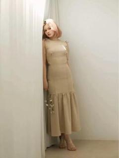 ワンピース andmary Grenda ribbon long dress ANDMARY】Grenda ribbon long dress