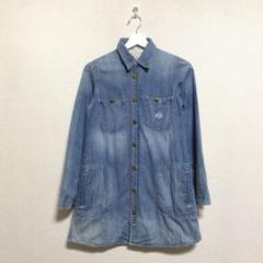 【Lee】 リー (S) レディース デニムシャツ 綿100% 長袖 シャツ