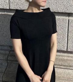 JENNE ジェンヌ ショルダーラップニットワンピース