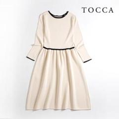 287t*美品 TOCCA トッカ 洗える CHOU CREAM ニットドレス