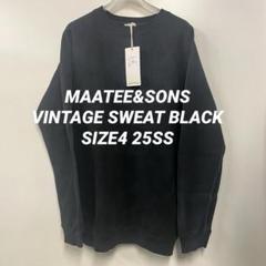トップス MAATEE & SONS VINTAGE SWEAT BLACK SIZE4 MAATEE & SONS VINTAGE SWEAT , Black – Navyblue