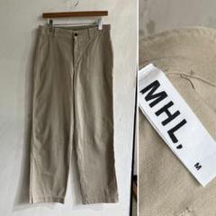 美品 MHL. BRUSHED COTTON TWILL PANTS