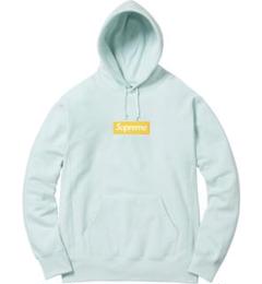【希少】Supreme Logo Hooded 17fw Ice Blue XL