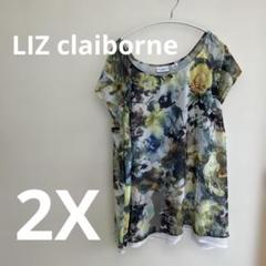 LIZ claiborne 花柄チュニック【2X】