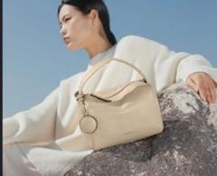 ほぼ未使用品 LUPUY リュピュイ カットワーク PUレザー ハンドバッグ ほぼ未使用品 LUPUY リュピュイ カットワーク PUレザー