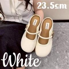 フラットサンダル レディース 23.5cm サンダル スリッポン パンプス 韓国