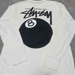 ★Stussy 8ボール フード付きロンT★新品★ STUSSY ステューシー 8 BALL バックプリント クルーネック長袖T
