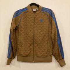 adidas トラックジャケット 茶色 青ストライプ adidas トラックジャケット 茶色 青ストライプ - メルカリ