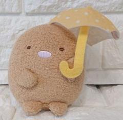 すみっコぐらし　ボールチェーン付き　アンブレラぬいぐるみ　とんかつ