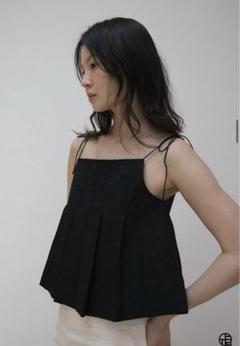 OHOTORO Pleated Cami Top(ブラック) 2025年最新】OHOTORO カラー：ブラック系 キャミソールの人気